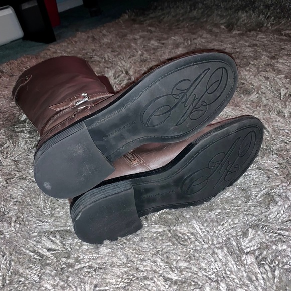 Enzo Angiolini Leather Knee High Riding Boots - Picture 5 of 5